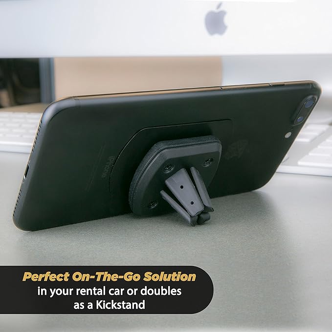 Scosche MAGVM2 MagicMount Magnetic Car Phone Holder - Strong Magnet Car Mount for iPhone and Android - Secure Magnetic Cell Phone Mount for Air Vent - Universal 360° Adjustable Mobile Cellphone Holder