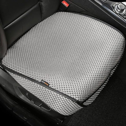 Auto Newer Breathable Universal Four Seasons Car Seat Covers，Luxury Car Seat Cushion ，Protectors for Front Seat Bottoms,Compatible with 95% Vehicles， Fit for Cars Truck SUV Sedan (Grey,1PC)