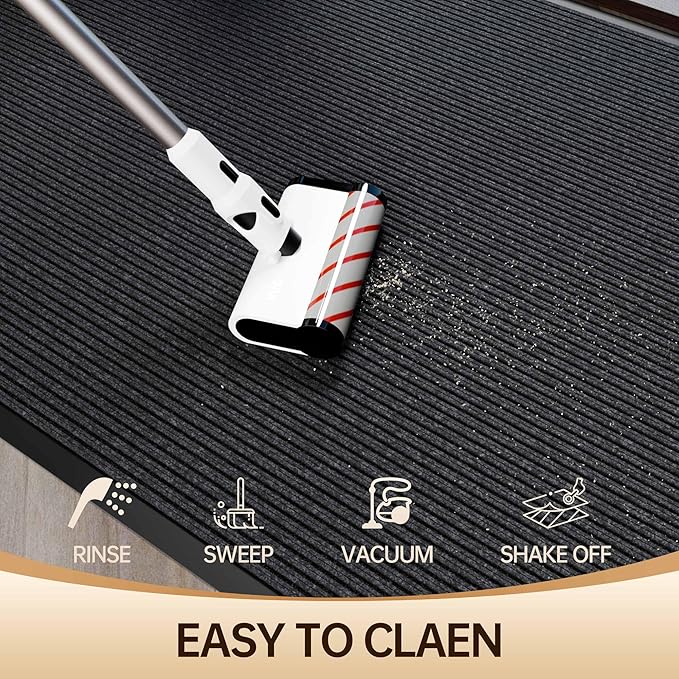 Amyracel Front Door Mat Indoor Outdoor Entrance, 36" x 48" All-Season Waterproof Doormat for Enterway, Heavy Duty Commercial Floor Mat, Fade Resistant, Rubber Back, Low Profile, Easy Clean