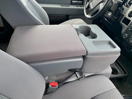 Auto Console Covers- Center Console Armrest Cover Fits Ford F-250 Super Duty 2011-2016 Waterproof Neoprene Fabric -Gray