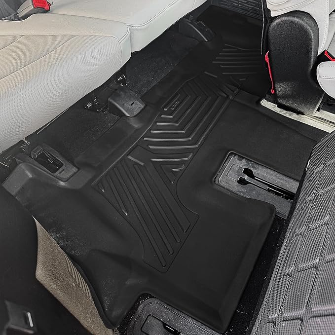 YITAMOTOR Fit for 2020-2025 Kia Telluride 7&8 Seats Floor Mats & Trunk Mat with Backrest Mat, All Weather TPE Waterproof Floor Liners Fit for Kia Telluride Accessories Back Seat Protector