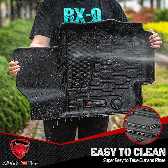 Floor Mats Compatible with 2020-2024 2025 GLB, All Weather TPE Floor Liners, Custom Fit Car mats, 1st & 2nd Row, Black