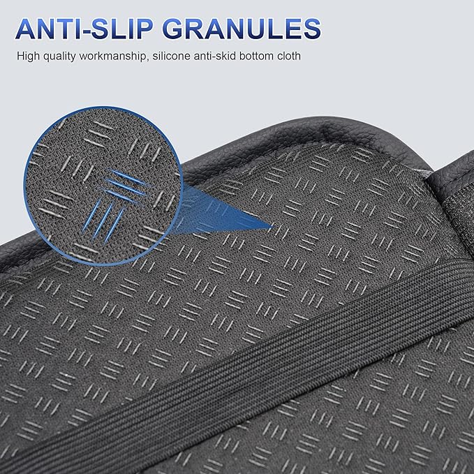 Bling Center Console Cover Fit for Nissan Kicks 2021-2025: Crystal Rhinestone Automotive Armrest Cushion-Stylish Diamond Arm Rest Protection Mat(Black)