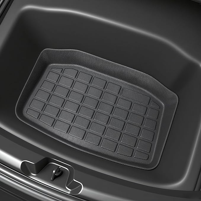SUPER LINER 2021-2023 Tesla Model 3 Floor Mats | 6-Piece Set Extra-Thick TPE All-Weather Floor & Cargo Liners | Pet & Child-Friendly Custom Fit Interior Accessories