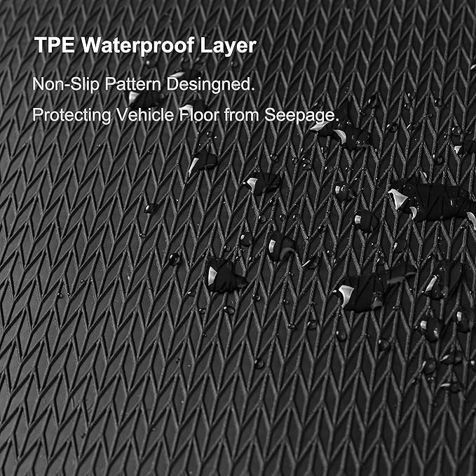 WENNEBIRD Superior Carpet Front Row Floor Mats for 2015-2025 Ford F-150, 0.5-Inch Ultra-Thick, Noise-Reducing, All-Weather Waterproof Anti-Slip – 2-Pc Set