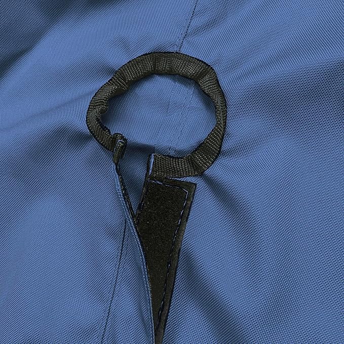 SavvyCraft Waterproof Boat Steering Wheel Covers, Heavy Duty Solution-Dyed 600D Fade-Resistant UV Protection Sailboat Yacht Marine Steering Wheel Protector Case, Vecro and Zipper Closure Navy 48"