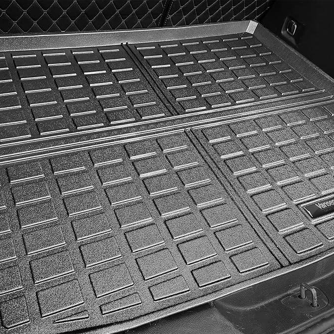 Vanseno Car Floor mats and Cargo Liners Set Black Compatible for 2014-2023 Jeep Cherokee 2Row Floor Mat & Trunk Mats All Weather Rubber Mats Liner (Not Fit Grand Cherokee&No Latittude)