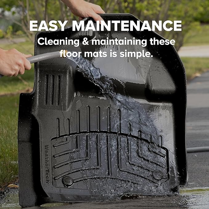 Weathertech FloorLiner HP Custom Fit Floor Mats for Chevrolet Silverado 2500HD/3500HD, Silverado 1500, Sierra 1500-1st & 2nd Row (45066-1-0IM), Tan