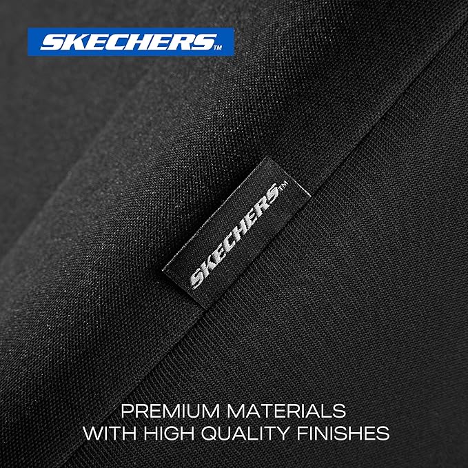 Skechers Seat Covers, Premium Breathable Polyester Car Seat Covers, Car Seat Covers Full Set Airbag Compatible, Automotive Comfort for Most Cars, Vans, Trucks, SUVs (Full Set,Black)