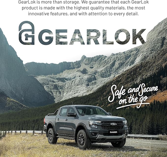 GearLok UnderSeat Truck Locker – Secure Under Seat Storage for GMC Trucks – Lockable Truck Organizers and Storage for Tools, Ammo and Equipment