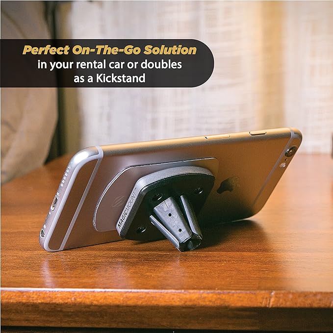 Scosche MPV2PK-UB MagicMount Pro Magnetic Car Phone Holder - Strong Magnet Mount for iPhone and Android - Secure Magnetic Mount for Car Air Vent - Universal 360° Adjustable Mobile Cell Holder - 2-Pack