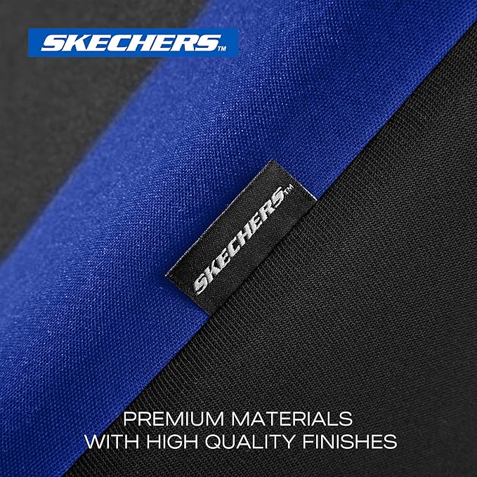 Skechers Seat Covers, Premium Breathable Polyester Car Seat Covers, Car Seat Covers Full Set Airbag Compatible, Automotive Comfort for Most Cars, Vans, Trucks, SUVs (Full Set,Blue)