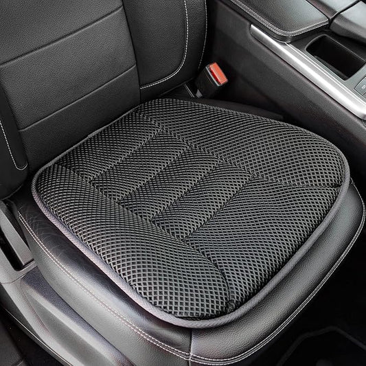 AEROiVi Car Seat Cushion for Driving, Breathable 3D Air Mesh, Non-Slip Bottom, Comfort Car Seat Protector, Car Seat Pad Also Works with Truck and Office Chair Home