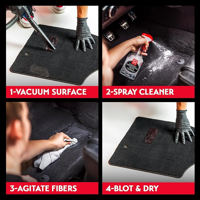 Griot's Garage Odor Neutralizing Carpet and Upholstery Cleaner for Car Floor Mats, Upholstery, Microfiber Seats, Household Fabrics, and Pet Stains 10990, 22oz