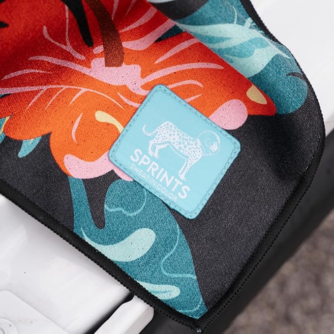 Sprints Athletic Running Towel, Full-Sized, Car Seat Cover - Performance Microfiber (Moonrise in Maui)