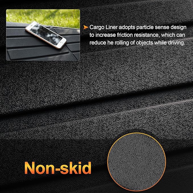 Sze Cargo Mat with Backrest Mats for 2025 2026 Chevrolet Chevy Equinox/GMC Terrain Trunk Mat TPE Seats Back Mat All Weather Cargo Liner for Chevy Equinox Accessories (Cargo Mat+Backrest Mat)