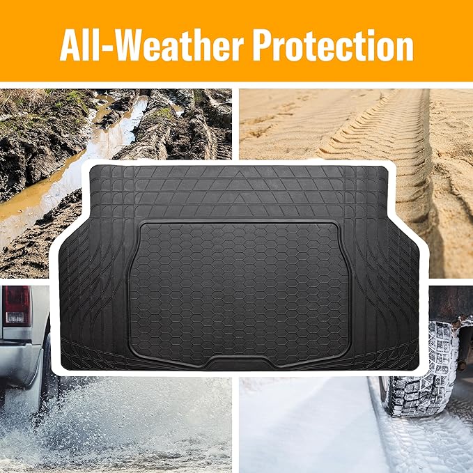 Armor All Heavy-Duty Cargo Mat, Universal Fit Mat for Cars, Trucks, SUVs — Black